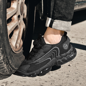 Chaussures <span class=keywords><strong>de</strong></span> travail industrielles au design moderne avec bouton rotatif, tige en toile tricotée, <span class=keywords><strong>semelle</strong></span> en caoutchouc, idéales pour l'hiver - Product Image 5