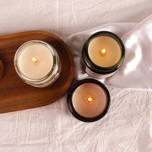 Velas Aromáticas de Cera de Soja en Frascos de Vidrio, Estilo Minimalista, Fragancia Floral, Decoración para el Hogar, Aromaterapia, 1-20 Unidades, Navidad - Product Image 1