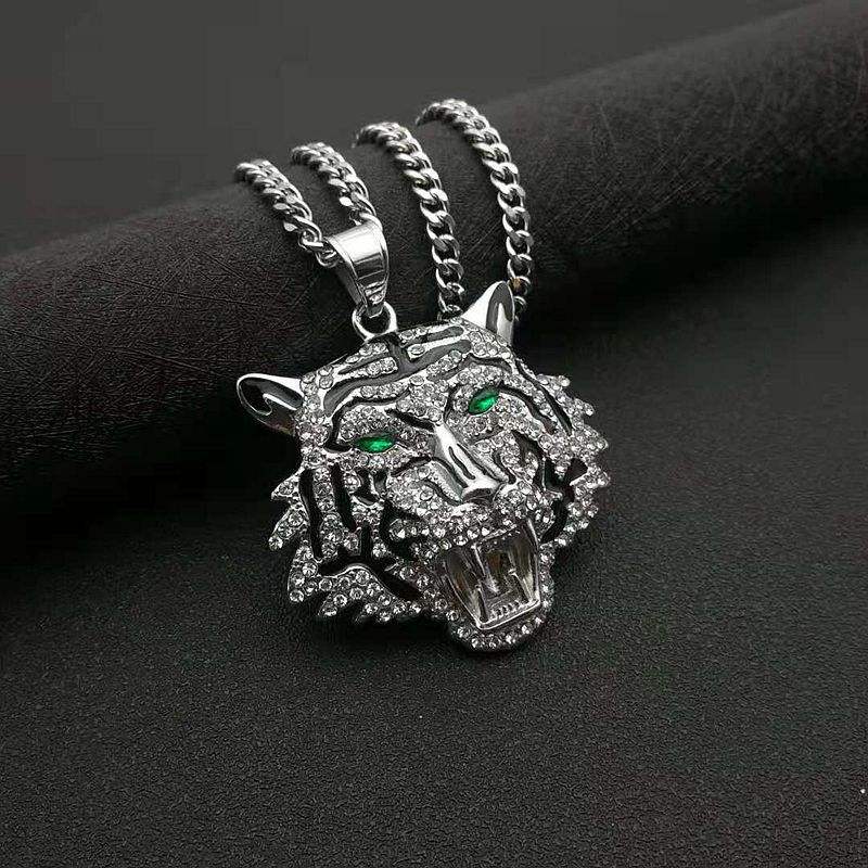Green Eyes Platinum Single Pendant