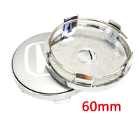 Tapas de Centro de Rueda de 56mm y 60mm para Honda Accord Civic Fit Jazz CRV CRZ City Alice Odyssey, Cubiertas de Llanta con Emblema de Logotipo para Coche