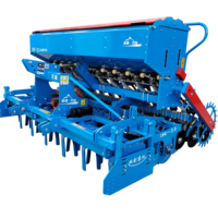 Semoir monté sur tracteur à haut rendement pour la production de cultures commerciales à grande échelle Machine intégrée de semis de râteau à plusieurs rangées