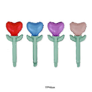 Bâton à main Roses Fleurs Ballon <span class=keywords><strong>Film</strong></span> Aluminium pour la Saint-Valentin Confession Fête des Mères - Product Image 1