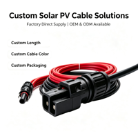 Câble d'alimentation spécial PV à âme en cuivre 6 kV, faisceau de câblage pour onduleur photovoltaïque pour système d'énergie solaire photovoltaïque