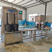 Machine de remplissage semi-automatique électrique multifonctionnelle de haute précision, capacité de 200 kg, pour miel, eau, shampoing, savon, huile
