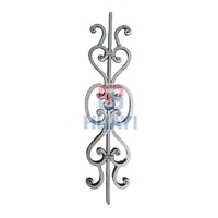 Balustre en fer forgé en forme de S pour rampe d'escalier, petit modèle, pour intérieur et extérieur, durable, antirouille