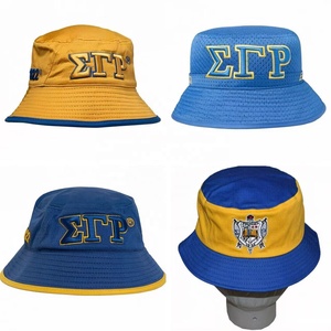 Customizable Sorority Sigma Gamma Rho Greek Letter Logo Novelty Bucket <strong>Hat</strong> Multi Color SGR Sorority Bucket <strong>Hat</strong> Gold <strong>Khaki</strong> - Product Image 1