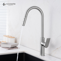 Robinet de cuisine sur mesure pour designer d'intérieur, avec matrice quatre couleurs et finitions haut de gamme, eau chaude et froide, finitions brossées
