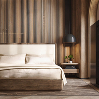 Neues Design Modern Classic Home Massivholz Schlafzimmer möbel Stoff Panel Bett
