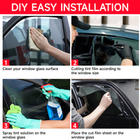 Film teinté pour vitres de voiture, contrôle solaire nano-céramique avancé VLT05-75% UVR99%, film de protection PPF pour traceur, film teinté pour voiture