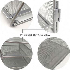 Screws Free Design Metal Mesh 6 Tier Desktop Paper <b>Tray</b> Organizer Desktop <b>File</b> Organizer Desk Document Letter <b>Tray</b> - Product Image 2