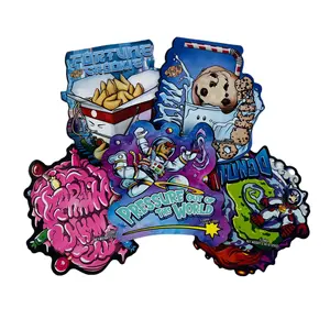 Digital Printing Custom Plastic Resealable Matt Special Shaped Die Cut Cali packs 3.5g Mylar Bags lb OEM