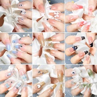 Vente en gros d'usine : Nouveaux faux ongles de luxe longs en acrylique (24 pièces) – Marque privée, livraison directe disponible