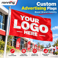Drapeau publicitaire personnalisé, panneau extérieur autoportant avec graphismes personnalisés pour la promotion routière, les concessionnaires et les événements