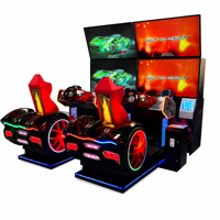 Machine de jeu d'arcade de course à monnayeur pour 2 joueurs, équipement d'amusement dynamique de simulation de conduite, très demandé pour les salles de jeux