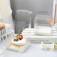 Emballage transparent de boîte de gâteau de vente chaude avec la fenêtre pour différentes tailles