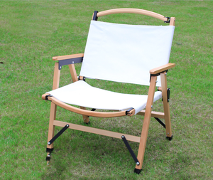 Chaise pliante légère d'extérieur, portable, en bois courbé, pour plage, pique-nique, camping, pelouse, pêche - Product Image 3