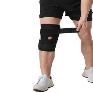 Genouillère articulée renforcée avec sangles réglables et stabilisateurs latéraux pour soulager la douleur au genou et assurer la stabilité - Product Image 6