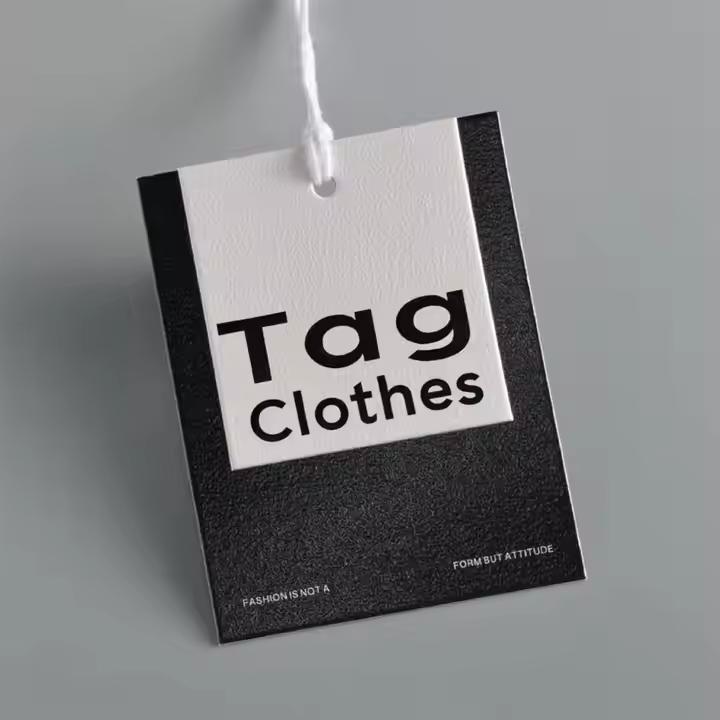 Wholesale Customizable Embossed Hang Tags for Mall Apparel Barcode & Holographic Features for Shoes & Watches-Made Paper Plastic