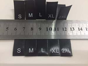 S M L XL XXL XXXL Neck Size Label <b>Tags</b> Woven Label <b>Tag</b> for Garments Clothing Labels Size <b>Tags</b> - Product Image 4