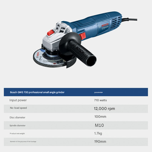 Meuleuse d'angle professionnelle <span class=keywords><strong>Bosh</strong></span> GWS 700 - 4 pouces (100 mm) 710 W pour le meulage, la découpe, le polissage du métal, du béton et de la pierre - Product Image 4