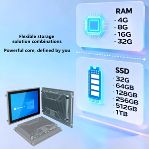 PC All-in-One con Schermo Touch Capacitivo da 15 Pollici, Intel Celeron J6412 Quad Core, 8GB RAM, 256GB SSD, Dual LAN, RS232, Corpo in Metallo - Product Image 6