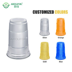 Personnaliser la fête en plein air écologique réutilisable boisson froide tasses à boire <span class=keywords><strong>gobelet</strong></span> jetable en aluminium avec couvercle - Product Image 3