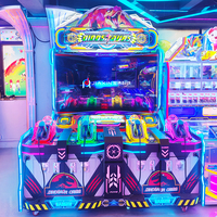 Dinosaur Century, machine de jeu d'arcade de tir pour 4 joueurs, simulateur de tir à monnayeur avec lumières dynamiques