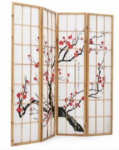 Paravento Pieghevole in Stile Orientale, Divisorio <span class=keywords><strong>per</strong></span> Ambienti con Pannelli in <span class=keywords><strong>Legno</strong></span> Massello <span class=keywords><strong>di</strong></span> Alta Qualità <span class=keywords><strong>per</strong></span> Arredamento Casa, Schermo Salvaspazio - Product Image 1