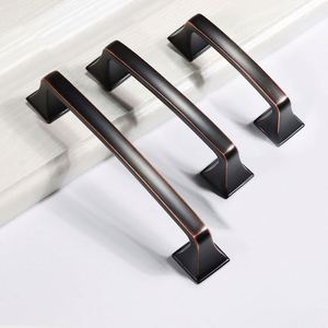 Tiradores de Muebles WEKIS de Diseño Moderno, Perillas de Cocina de Aleación de Zinc con Revestimiento Negro Clásico para Cajones - Product Image 1