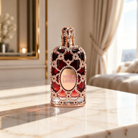 Parfum personnalisé pour hommes et femmes arabes, vente chaude Dubaï Moyen-Orient Vietnam, flacon en cristal rouge dégradé, étiquette privée OEM ODM personnalisée