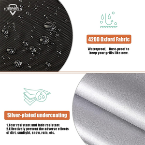 Accepter Logo personnalisé Polyester 12 "D X 20" W X 15 "H Portable Outdoor Small Grill Cover <span class=keywords><strong>Barbecue</strong></span> Cover pour <span class=keywords><strong>Weber</strong></span> Go-Anywhere - Product Image 4