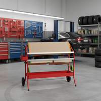 Distributeur mobile de papier de masquage métallique robuste de 36 pouces pour atelier de peinture automobile
