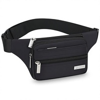 Sac bandoulière carré unisexe léger et minimaliste avec chaîne et gaufrage ; Porte-carte d'identité et pochette pour téléphone ; Sac banane en nylon