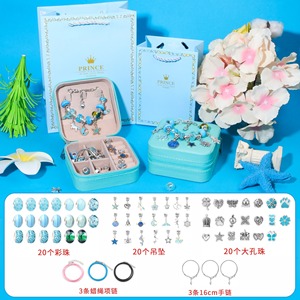 ชุดกล่องของขวัญสร้อยข้อมือลูกปัดคริสตัล DIY สีสันสดใส 66 ชิ้น สำหรับเด็ก เสริมสร้างพัฒนาการและความคิดสร้างสรรค์ ขายดี - Product Image 3