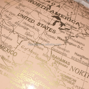 Elegante Penna Parlante con Globo Vintage in Oro Rosa, ABS+Metallo, Mappa Politica Realistica con Realtà Aumentata, Diametro 20cm, per Arredamento Casa e Regalo Ufficio - Product Image 6