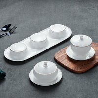 Ensemble d'assiettes en porcelaine de Chine plat de poisson bol à salade en céramique vaisselle en céramique ensemble de vaisselle en porcelaine livraison directe assiette de chargeur pour la nourriture