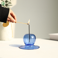 Porte bâton d'encens en verre cristal naturel unique et moderne diffuseur d'aromathérapie décoratif personnalisé de haute qualité