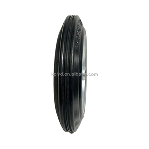 Direct d'usine Roues en caoutchouc solide galvanisé de <span class=keywords><strong>10</strong></span> pouces Roulettes industrielles à montage latéral robustes Roulettes OEM personnalisées - Product Image 4