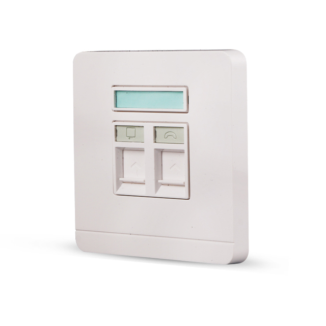 Network 2 Port RJ45 Faceplate Dual Port 86 Size Wall Plate 86mm*86mm ABS White Face Plate