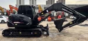 เครื่องขุด U55 KX183ขนาดเล็ก Kubota สีดำขนาดเล็กของแท้จากญี่ปุ่นใช้เครื่องขุดดินขนาดเล็ก8ตัน KX165ใช้เวลาทำงานต่ำ epce - Product Image 4
