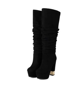 Kadınlar için kaliteli ayakkabı bayanlar ayakkabı yeni koleksiyon büyük boy kadın topuklu perakendeciler için toplu indirim uzun çizmeler - Product Image 2