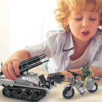 Figurines d'action de jouets personnalisées avec des véhicules militaires, ensemble de jouets, soldats de jouets avec des camions militaires, hélicoptère, tente de guerre pour enfants
