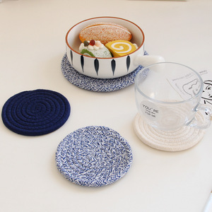 Runde Baumwolle Tisch Tisch matte Handmade Pad Stoff Häkeln Hochzeit Tischset Tasse Tasse Tee Kaffee Geschirr Untersetzer Absorbent Untersetzer Set - Product Image 5