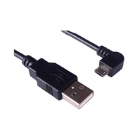 Kabel Micro USB Murah 90 Derajat Sudut Kiri Micro USB 2.0 Kabel Data Pengisian Daya Panjang 2m untuk Penggunaan Pengisian Cepat Ponsel Android