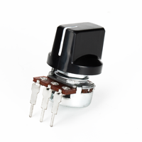 Potentiomètre de volume à vis de réglage à axe lisse 19 mm OD 1/4 po, type Davies 1510 Clone, pour effets de guitare
