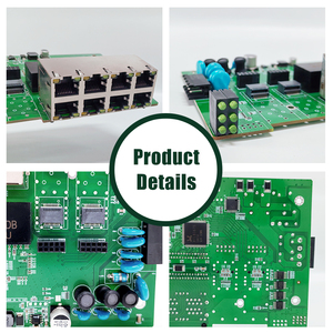 Placa de Circuito Impreso (PCBA) Gigabit Ethernet con Protección Contra Sobretensiones (SPD) para Monitoreo Público, Sin Plomo, HASL GF2GE10 FR-4, 0.5-1 oz de Fibra de Cobre - Product Image 6