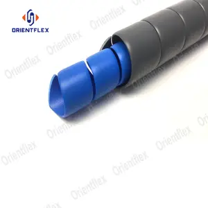 Protecteur de tuyau en plastique PP industriel en caoutchouc hydraulique, manchon protecteur de tuyau en spirale