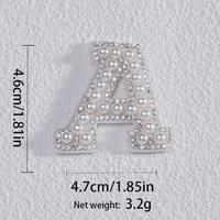 Perles en cristal, lettres de l'alphabet, diy, bricolage, à la mode, accessoires pour vêtements