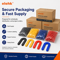 Cales en plastique en forme de U Elehk, calots PE PP pour le nivellement des fenêtres, des portes et des carreaux, calots en plastique en forme de U sur mesure en vrac