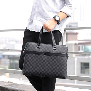 Maletín de Cuero PU Grande para <span class=keywords><strong>Hombre</strong></span>, Estilo Ejecutivo, para Computadora Portátil, Maletín de Negocios - Product Image 3